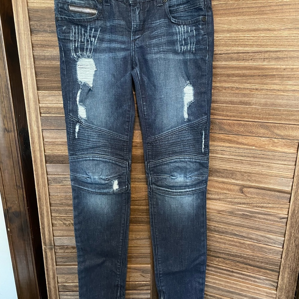 Rockstar Moto-Style Jeans 28 X-long